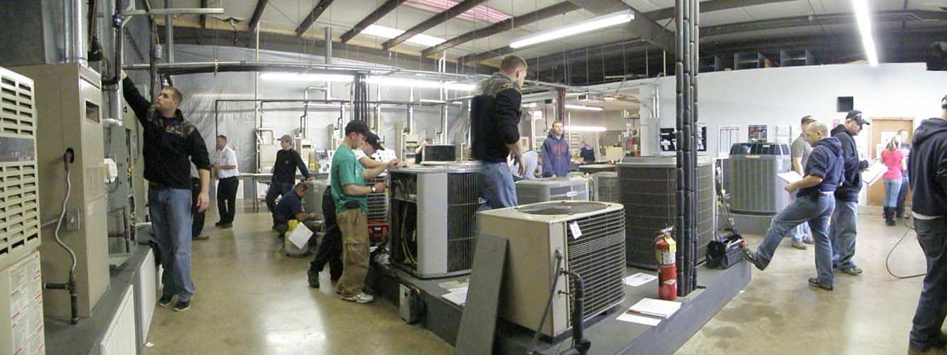 Refrigeration, Heating & A/C Lab at the UTA training facility