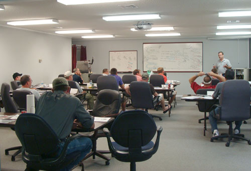 Classroom at the UTA training facility